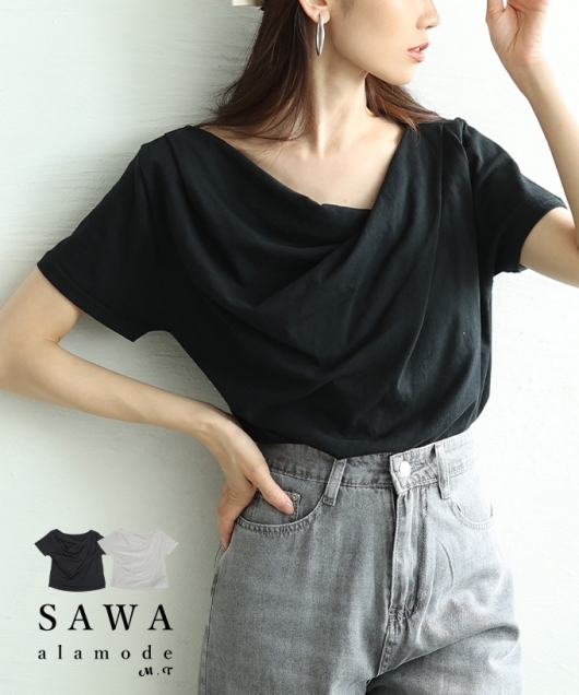 【大人カワイイ】Toteme ドレープ入りクレープ トップス t24568ss-100_560x.jpg?v=1752454354