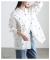 花柄刺繍オープンカラーコットンシャツ 花柄刺繍オープンカラーコットンシャツ