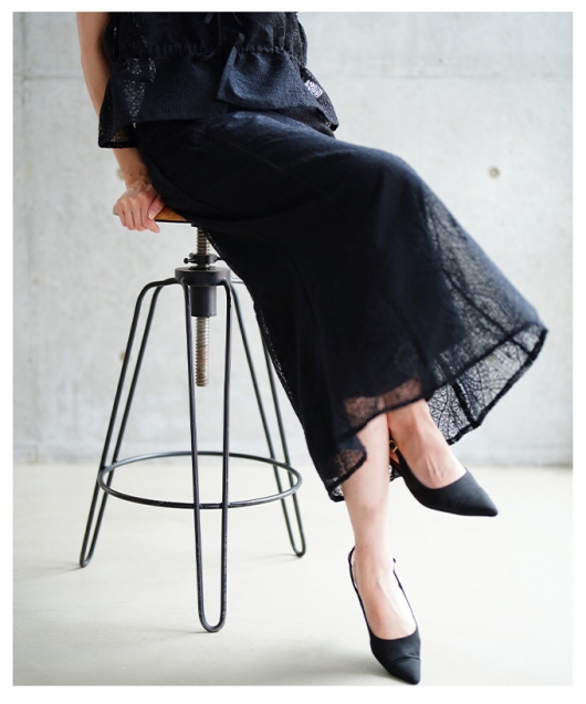 Woman’s Haberdashers ダークグレー全円ロングマント osharewalker ロングスカート レディース ボトムス ドロー