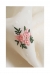 小花刺繍とドットのフレアシアーチュニック