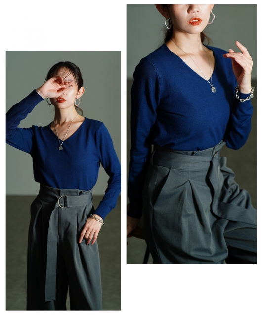 トップス LUANA デニムライクトップス レディース トップス プルオーバー・(100