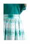 色鮮やかなチェック柄フレアスカート