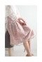 愛らしい花刺繍のチュールフレアスカート