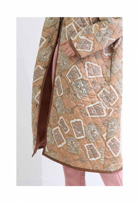 レディース 大人 上品 エレガントに暖かさを纏うキルティングコート