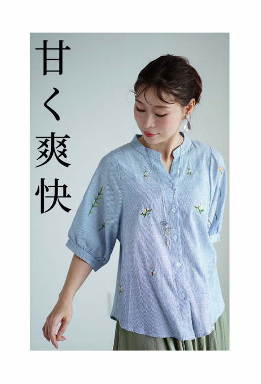 アナスイミニ 140 花柄刺繍シャツ - メルカリ