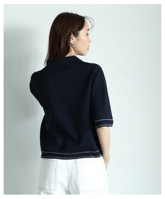 レディース 大人 上品 トラッドな印象纏うサマーニット aljun レディース 大人 上品 トラッドな印象纏うサマーニット aljun