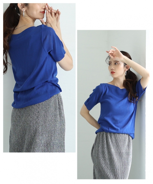 トップス　user_a752d8b7 sama サイドギャザーオフショルダーレーストップス トップス