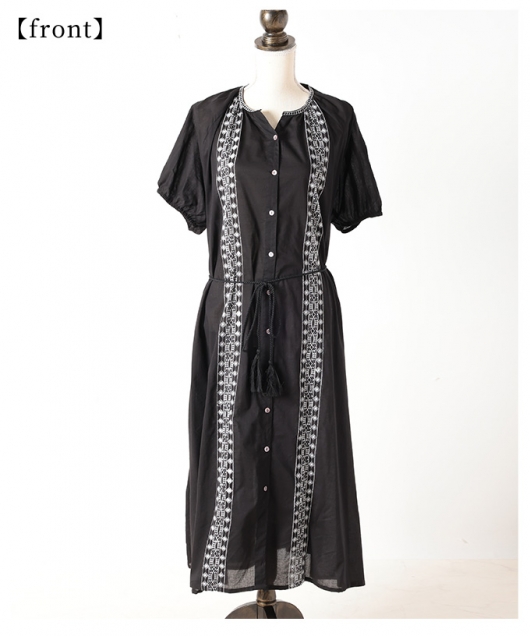 美品✨今季　アズノウアズ　ツタバナストラ ＭＩＸ柄 ロング ワンピース インド綿 美品✨今季 アズノウアズ ツタバナストラ MIX柄 ロング