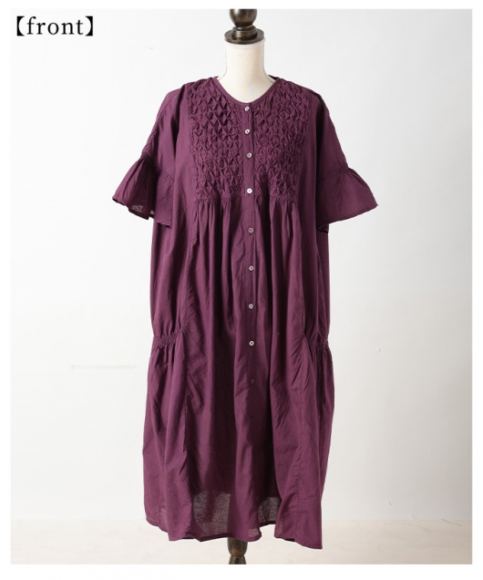 ☆美品☆アディアム 変形シャツワンピース コットン サイズ0