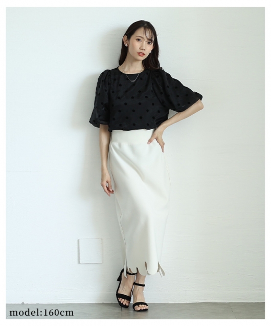 MANOUSH 水玉模様のパフスリーブコート 水玉appleパフスリーブワンピース(kai0641) | Shelluits