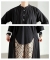 配色ラインアシンメトリーロングシャツ 配色ラインアシンメトリーロングシャツ