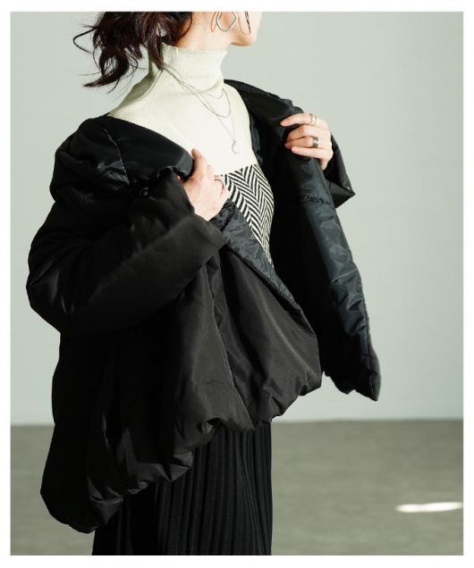 レディース 大人 上品 Aライン中綿ジャケット【11月13日20時販売新作