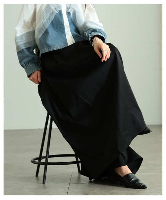 レディース 大人 上品 サイドタックワイドパンツ 【3月9日20時販売新作