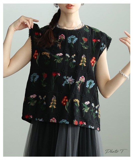 RED VALENTINO 】シルク レース 花柄 ブラウス トップス RED VALENTINO 