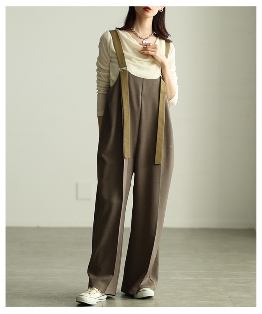 レディース 大人 上品 サロペットパンツ almam-285010｜レディース