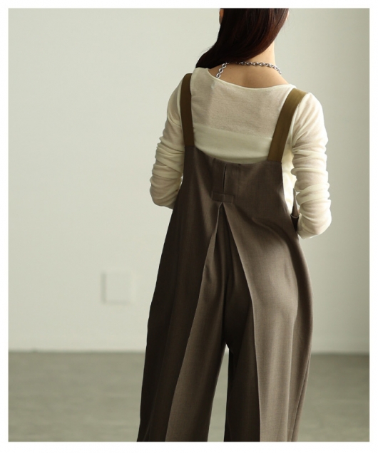 レディース 大人 上品 サロペットパンツ almam-285010｜レディース