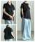 レース切替フレンチスリーブシャツ レース切替フレンチスリーブシャツ