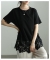 レースヘムロングTシャツ レースヘムロングTシャツ