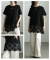 レースヘムロングTシャツ レースヘムロングTシャツ