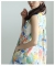 街並みモチーフ柄ノースリーブワンピース 街並みモチーフ柄ノースリーブワンピース