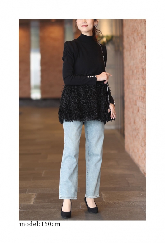 ニット セーター フェザーペプラムニット / 1214270923 レディース PROPORTION BODY DRESSING｜フェザーペプラムニット 24AW