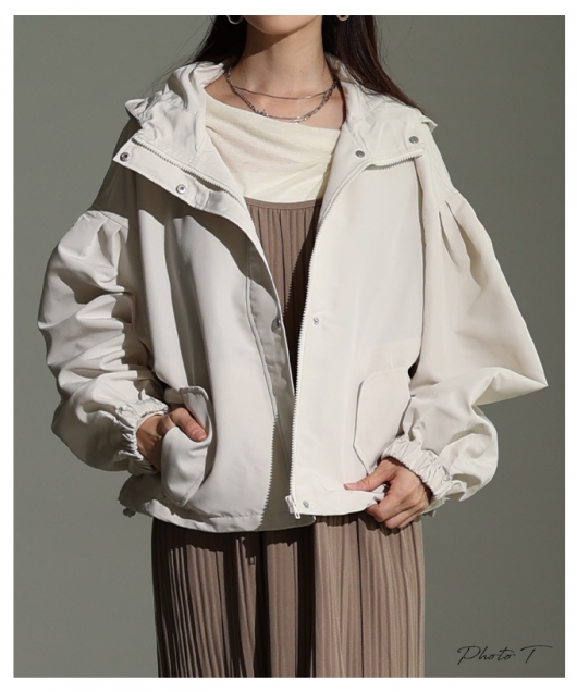 レディース 大人 上品 ライトボリュームマウンテンパーカー 【10月27日