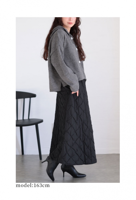 美品　GASA ガサ gasa キルトスカート キルティングスカート 刺繍 楽天市場】（S~L対応）（カーキ）毎日着たくなる可愛さ。キルティング