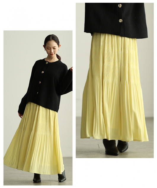 レディース 大人 上品 マジョリカプリーツフレアスカート【2月19日20時
