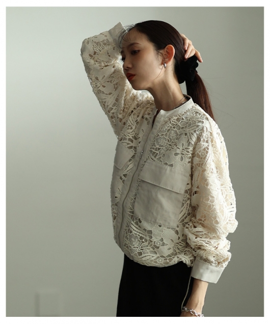 ★現在販売中新品★SYSORUS★レースジップブルゾン★ anana★ ☆現在販売中新品☆SYSORUS☆レースジップブルゾン☆ anana☆ 【公式通販】
