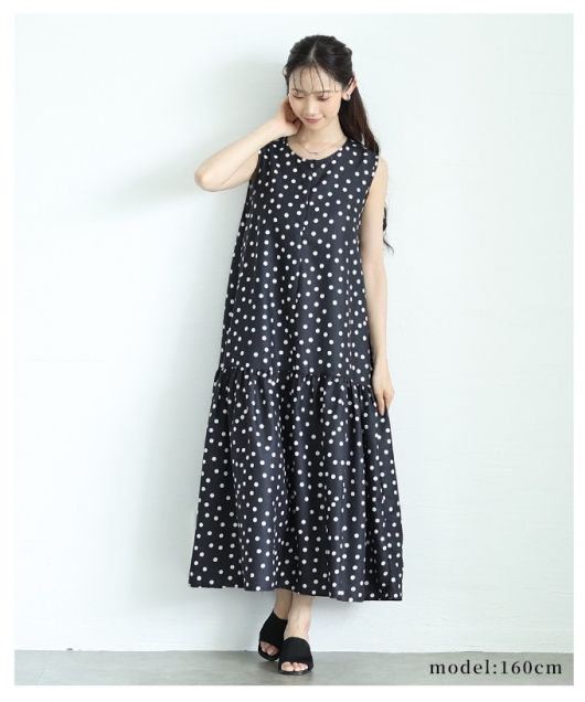 イベントセール】 レディース 大人 上品 大人可愛いフロッキードット