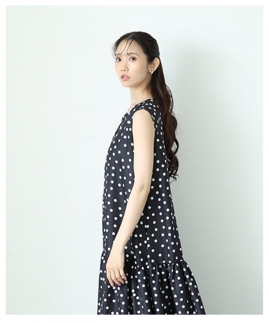 イベントセール】 レディース 大人 上品 大人可愛いフロッキードット