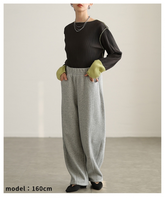 レディース 大人 上品 裏フリースパンツ【1月7日20時販売新作】 mode