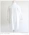 裾フラワー刺繍7分袖シャツ