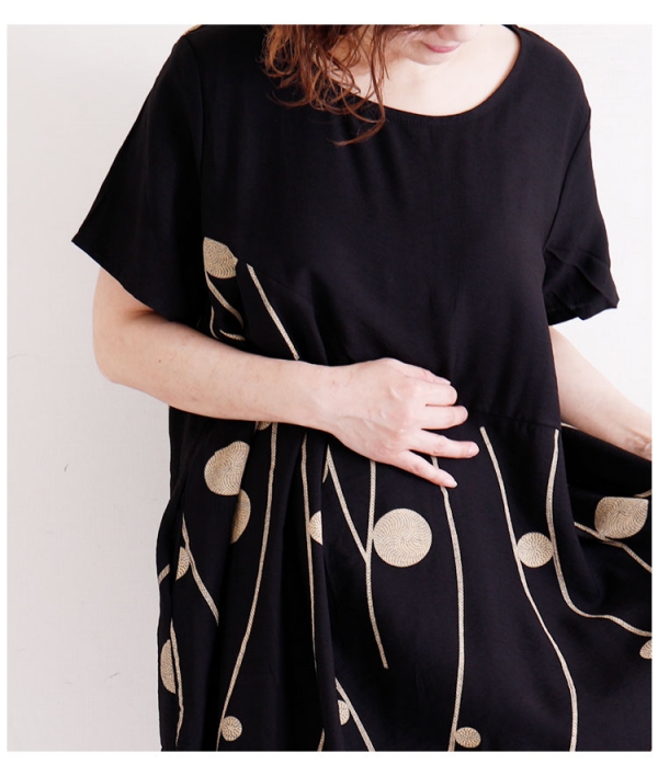 2色 コクーン ワンピース 半袖 ドレス オーバーフィット モード DRESS+｜コクーンワンピースドレス | Rakuten Fashion(楽天