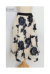 リボン刺繍の花模様フレアAラインスカート