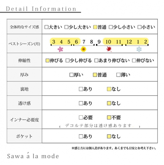 デコルテレースのリブカットソー