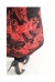 煌く赤い刺繍のロング丈ボアコート