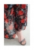 薔薇模様のシフォンマーメイドスカート
