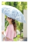 花咲き誇る晴雨兼用折りたたみ日傘