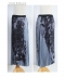 モードな水彩画のプリーツフレアスカート