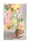 華やかな花柄マーメイドロングスカート