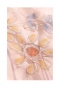 優しく描かれた花柄シフォンフレアスカート