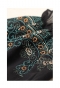 オリエンタル柄刺繍のシアーシャツブラウス