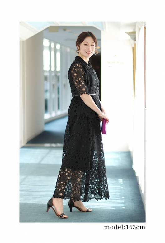 美品 総レースペプラムセットアップ 美品 総レースペプラムセットアップ