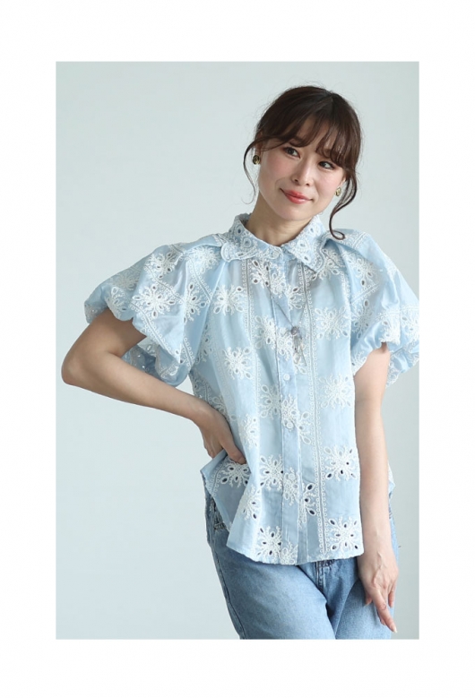 小衆刺繡、人形のシャツ、レース、シャツ、女性、かわいいです、きれいです、学院風、 cjfj88075.jpg