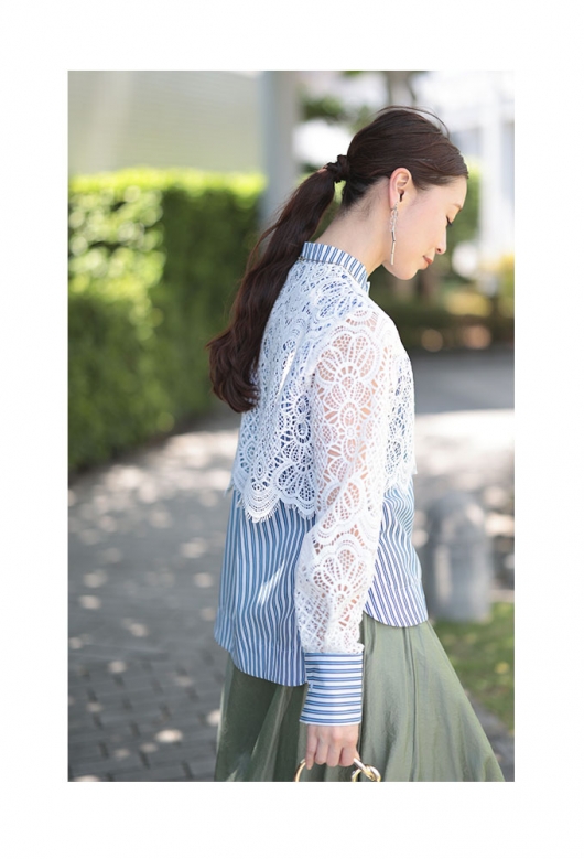 イベントセール】 レディース 大人 上品 美しいレースが重なる