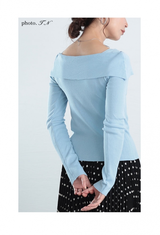 10周年記念価格！】 レディース 大人 上品 デコルテ美人リボンカラー