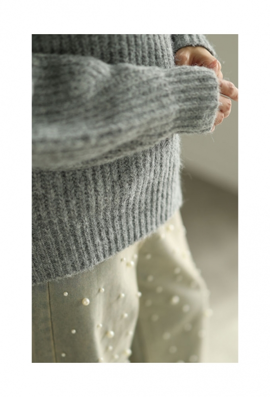 イベントセール】 レディース 大人 上品 優美な花レースニットトップス