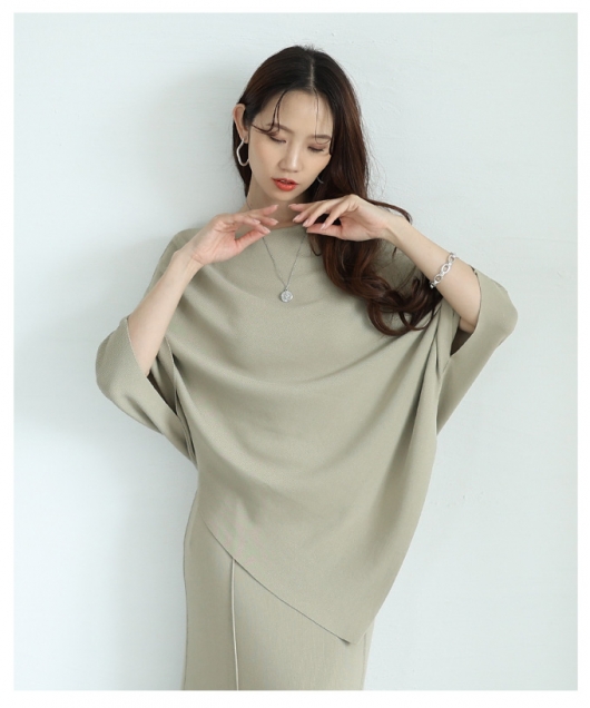 イベントセール】 レディース 大人 上品 美バランスアシンメトリー