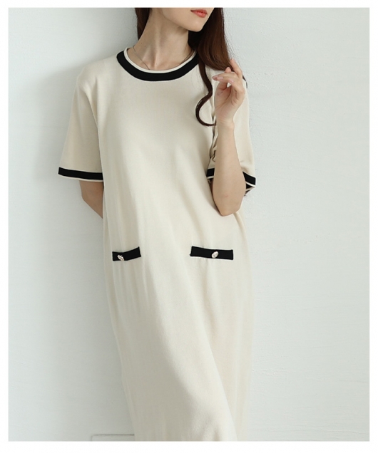 大人気!!【HOBBS】ニット×モノグラム♪上品ニットワンピース 大人気!!【HOBBS】ニット×モノグラム♪上品ニットワンピース